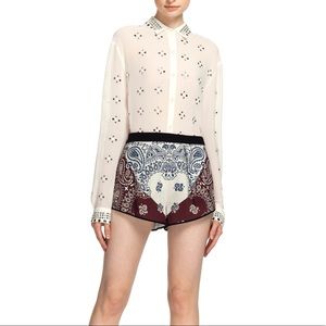 Clover canyon Riding West paisley printed shorts